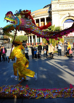 CAPODANNO CINESE panoramiche e particolari. Fotografie di Giulio Azzarello &copy;2014.