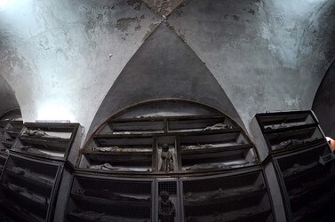LE CATACOMBE dei cappuccini a Palermo in Sicilia. Fotografie di Giulio Azzarello &copy;2014.