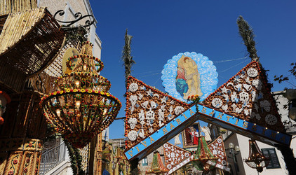 GLI ARCHI DI PASQUA a San Biagio Platani in Sicilia. Fotografie di Giulio Azzarello &copy;2014.