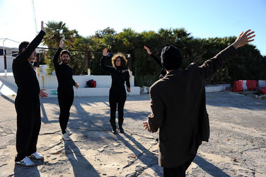 DARIO FERRARI E NINA LOMBARDINO attori italiani. Fotografie di Giulio Azzarello &copy;2014.