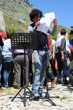 PORTELLA della Ginestra in Sicilia. Fotografie di Giulio Azzarello &copy;2014.