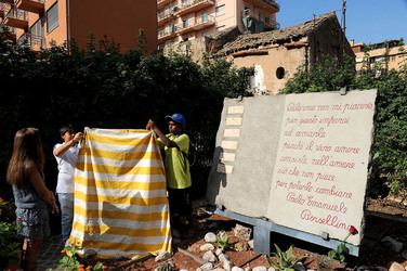 LAPIDE BORSELLINO a Palermo. Fotografie di Giulio Azzarello ©2014.