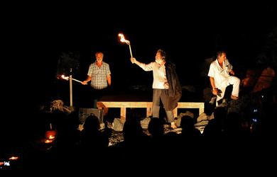 L ULISSE di e con Mimmo Cuticchio. Fotografie di Giulio Azzarello &copy;2014.