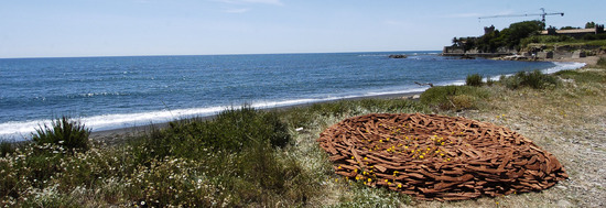 ARTE CONTEMPORANEA A PIRGI sito e riserva archeologica. Fotografie di Giulio Azzarello &copy;2014.