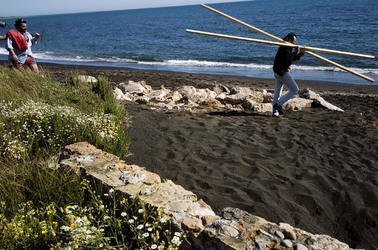 ARTE CONTEMPORANEA A PIRGI sito e riserva archeologica. Fotografie di Giulio Azzarello &copy;2014.