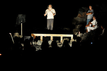 L ULISSE di e con Mimmo Cuticchio. Fotografie di Giulio Azzarello &copy;2014.