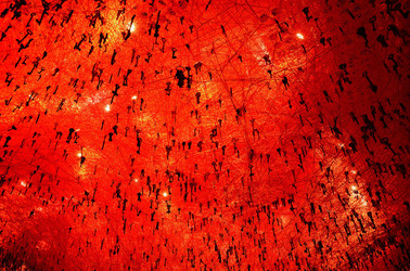 BIENNALE di VENEZIA padiglione giapponese. Foto di Giulio Azzarello &copy;2015 2016. Opera di Chiharu Shiota The KEY in the HAND .