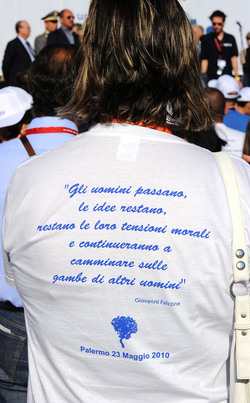 GIORNATE FALCONE E BORSELLINO a Palermo ogni anno. Fotografia di Giulio Azzarello &copy;2014.