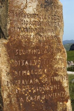 PORTELLA della Ginestra in Sicilia. Fotografie di Giulio Azzarello &copy;2014.