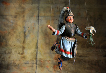 OPERA DEI PUPI dei maestri Mimmo e Nino Cuticchio. Fotografie di Giulio Azzarello &copy;2014.