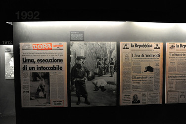MUSEO DELLA MAFIA a Salemi. Fotografie di Giulio Azzarello 2014.