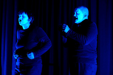 DARIO FERRARI E NINA LOMBARDINO attori italiani. Fotografie di Giulio Azzarello &copy;2014.