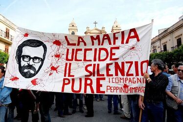 PEPPINO IMPASTATO e il suo mito. Fotografie di Giulio Azzarello ©2014.