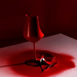 CALICE ROSSO. Fotografia di Giulio Azzarello &copy;2023.