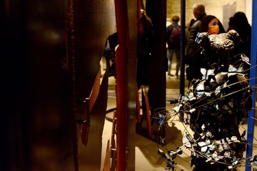 VENEZIA installazione nigeriana inizio Arsenale. Biennale Arch. Cont.. Fotografie di Giulio Azzarello &copy;2022.