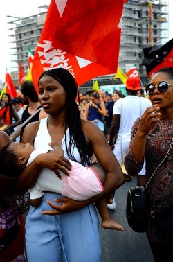 MIGRANTI manifestazione. Fotografie di Giulio Azzarello &copy;2018.
