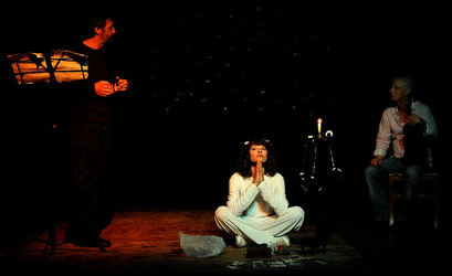 CLOCHARD uno spettacolo di e con Ludovico Caldarera. Fotografie di Giulio Azzarello &copy;2017.