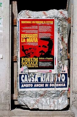 PEPPINO IMPASTATO e il suo mito. Fotografie di Giulio Azzarello ©2014.