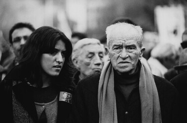 MANIFESTAZIONE per la pace nel curdistan turco. Fotografie di Giulio Azzarello &copy;2014.
