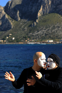 DARIO FERRARI E NINA LOMBARDINO attori italiani. Fotografie di Giulio Azzarello &copy;2014.