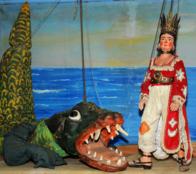 OPERA DEI PUPI dei maestri Mimmo e Nino Cuticchio. Fotografie di Giulio Azzarello &copy;2014.