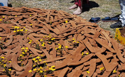 ARTE CONTEMPORANEA A PIRGI sito e riserva archeologica. Fotografie di Giulio Azzarello &copy;2014.