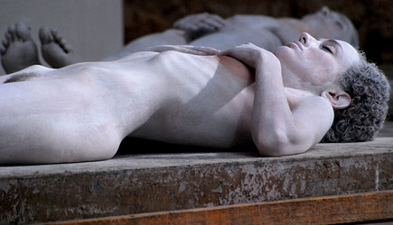 VANESSA BEECROFT allo Spasimo di Palermo alcuni momenti. Fotografie di Giulio Azzarello &copy;2014.