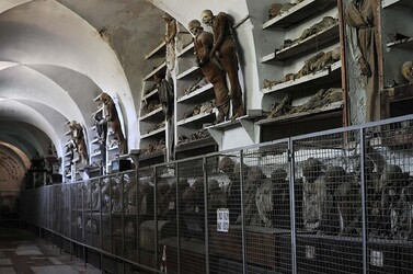 LE CATACOMBE dei cappuccini a Palermo in Sicilia. Fotografie di Giulio Azzarello &copy;2014.