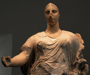 LA VENERE DI MORGANTINA e il suo ritorno dagli USA al museo archeologico di Aidone. Fotografie di Giulio Azzarello &copy;2014.