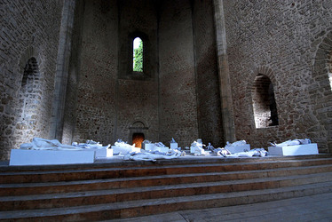 VANESSA BEECROFT allo Spasimo di Palermo alcuni momenti. Fotografie di Giulio Azzarello &copy;2014.