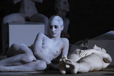 VANESSA BEECROFT allo Spasimo di Palermo alcuni momenti. Fotografie di Giulio Azzarello &copy;2014.