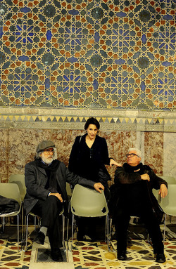 Mimmo Cuticchio in un suo spettacolo. Fotografie di Giulio Azzarello &copy;2017.