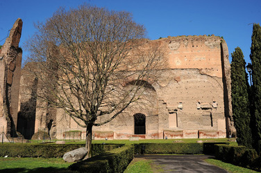 LE TERME DI CARACALLA a Roma visioni panoramiche o particolari. Fotografie di Giulio Azzarello &copy;2014.