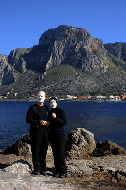 DARIO FERRARI E NINA LOMBARDINO attori italiani. Fotografie di Giulio Azzarello &copy;2014.
