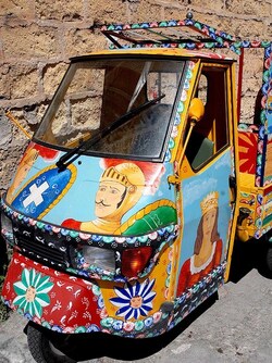 CARRETTO tipico siciliano palermitano. Fotografie di Giulio Azzarello &copy;2014.