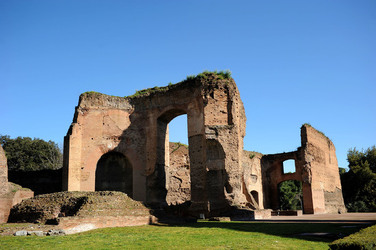 LE TERME DI CARACALLA a Roma visioni panoramiche o particolari. Fotografie di Giulio Azzarello &copy;2014.