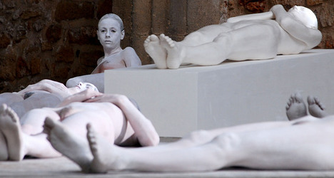 VANESSA BEECROFT allo Spasimo di Palermo alcuni momenti. Fotografie di Giulio Azzarello &copy;2014.