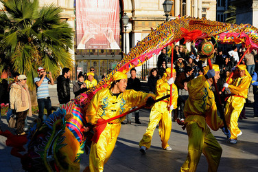 CAPODANNO CINESE panoramiche e particolari. Fotografie di Giulio Azzarello &copy;2014.