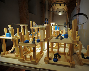 Mobile City installazione di Anne Clemence DeGrollee alla GAM di Palermo. Fotografie di Giulio Azzarello ©2017. Mobile City installazione di Anne Clemence DeGrollee alla GAM di Palermo. Fotografie di Giulio Azzarello ©2017.