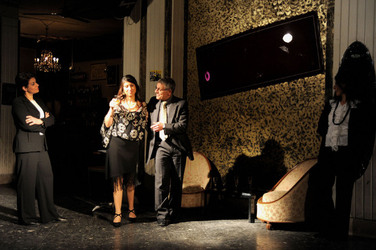 HAROLD PINTER drammaturgo inglese al teatro Candelai di Palermo. Fotografie di Giulio Azzarello ©2014. HAROLD PINTER drammaturgo inglese al teatro Candelai di Palermo. Fotografie di Giulio Azzarello ©2014.
