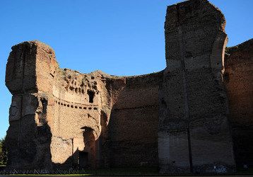 LE TERME DI CARACALLA a Roma visioni panoramiche o particolari. Fotografie di Giulio Azzarello &copy;2014.