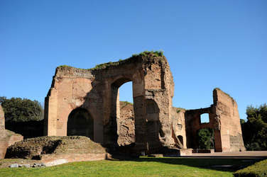 LE TERME DI CARACALLA a Roma visioni panoramiche o particolari. Fotografie di Giulio Azzarello &copy;2014.