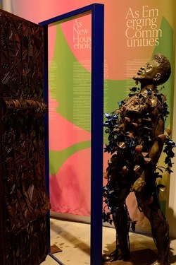 VENEZIA installazione nigeriana inizio Arsenale. Biennale Arch. Cont.. Fotografie di Giulio Azzarello &copy;2022.