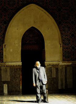 Mimmo Cuticchio in un suo spettacolo. Fotografie di Giulio Azzarello &copy;2017.