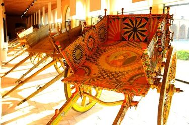 MUSEO DEL CARRETTO SICILIANO D Aumale. Fotografie di Giulio Azzarello &copy;2018.