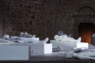 VANESSA BEECROFT allo Spasimo di Palermo alcuni momenti. Fotografie di Giulio Azzarello &copy;2014.