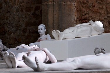 VANESSA BEECROFT allo Spasimo di Palermo alcuni momenti. Fotografie di Giulio Azzarello &copy;2014.