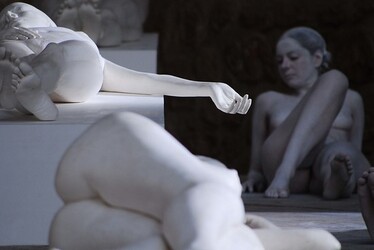 VANESSA BEECROFT allo Spasimo di Palermo alcuni momenti. Fotografie di Giulio Azzarello &copy;2014.