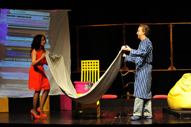 IL CABARET di Moschella Mul&egrave; attori e registi siciliani italiani. Foto di Giulio Azzarello &copy;2014.