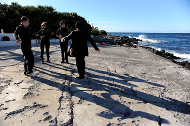 DARIO FERRARI E NINA LOMBARDINO attori italiani. Fotografie di Giulio Azzarello &copy;2014.